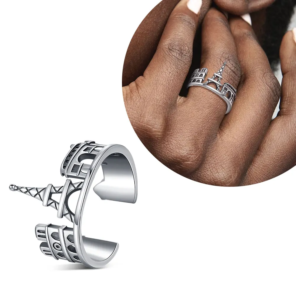 2025 Hot Original Adjustable Hoops Ring S925 Sterling Silver Romantic gift For Women Star Flower rings Love Mother's Day gifts 3