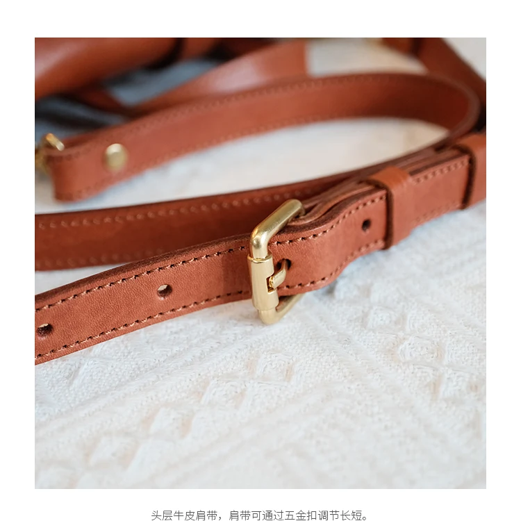 Vintage Designer handgemachte Rindsleder Damenhandtasche lässig täglich Party Luxus echtes Leder weibliche Schulter Umhängetasche – Detail 10
