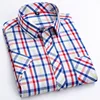 2024 Summer  Regular Fit Classic Young Cotton Plaid Short Sleeve Shirts For Men Plus Size  England  Style Shirts Man's Clothing 3