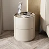 Modern Round Solid Wood Side Table 2