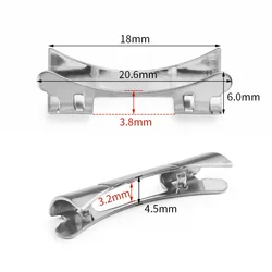 Premium Stainless Steel Curved End Adapter Bracelet Connector Link (2PCS) - Multiple Sizes Available (18mm - for Oyster)