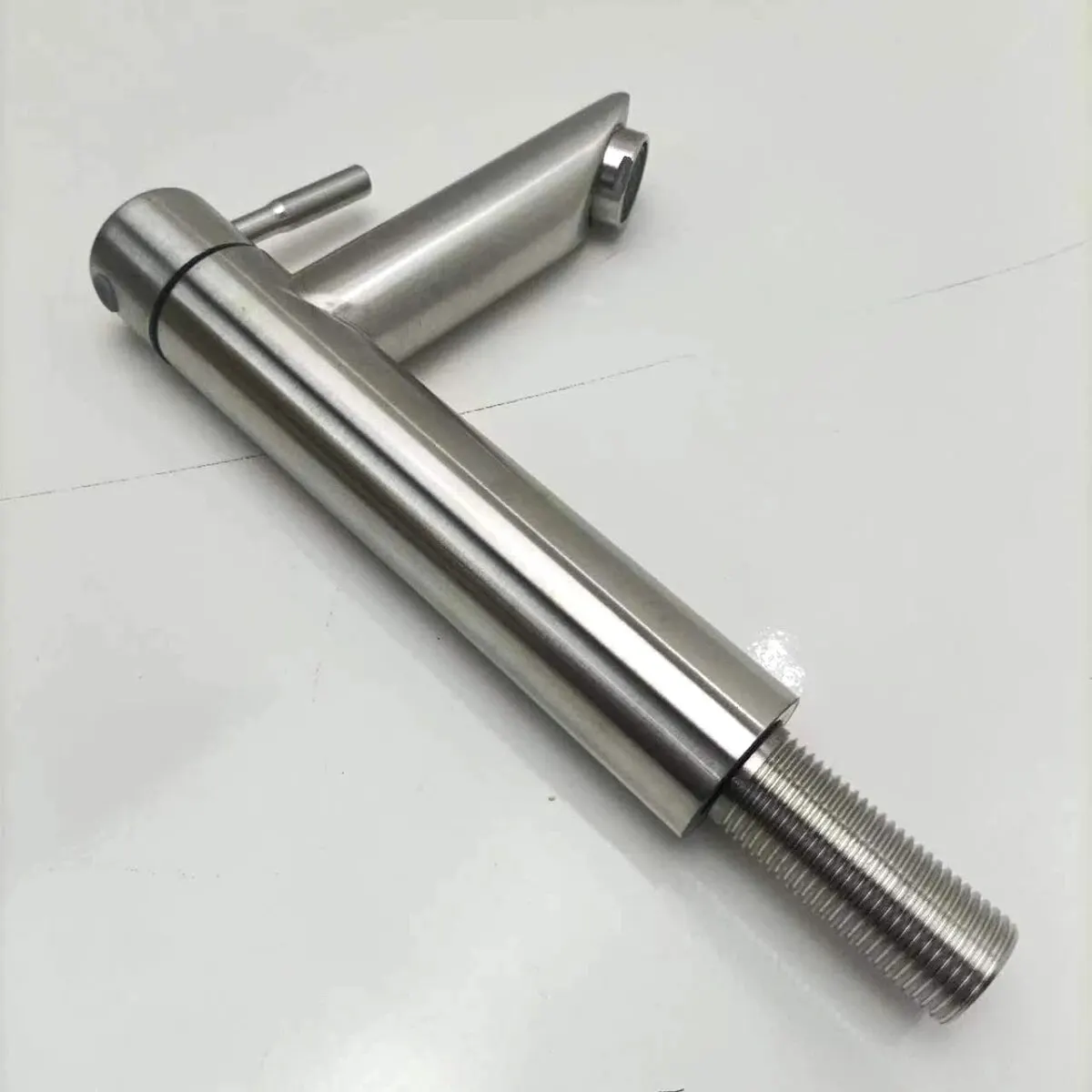 Basin Faucet 304 Stainless Steel Single Cold Water Tap Deck Mounted Basin Sink Tap G1/2
