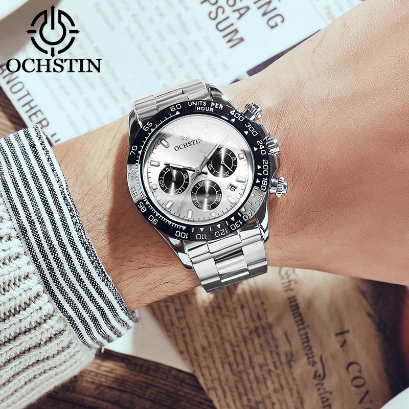 Ochstin New Product 2024 Simple and Comfortable Legendary Series Multi functional Quartz Movement Watch Men's Quartz Watch