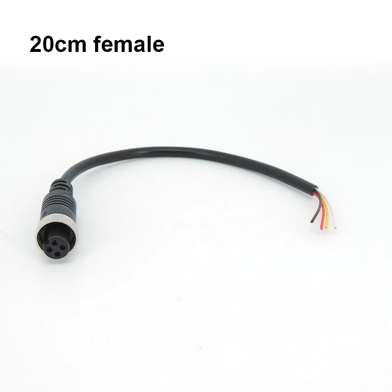 Durable Aviation Extension Video Connector Cable (4-Pin, Male to Female) for Vehicle Camera Systems