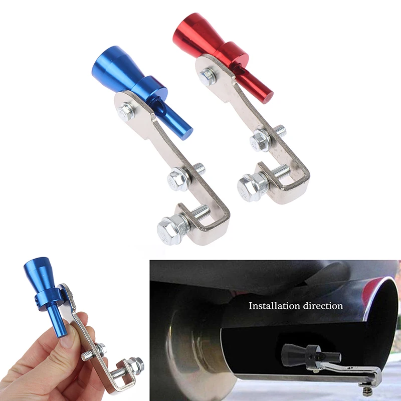 1Pcs Made Of Light Weight Aluminum Car Size S 18mm Turbo Sound Whistle Muffler Exhaust Pipe Auto Blow-off Valve
