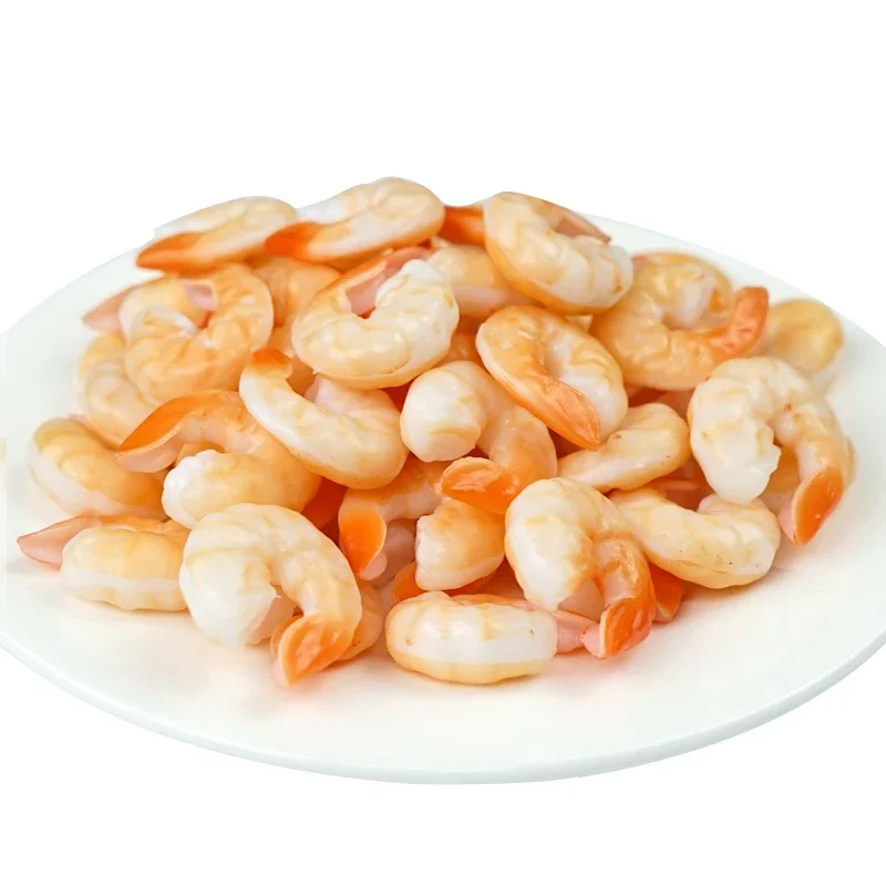 Simulation Shrimp Fake Food Model High Imitation Shrimp Shooting Prop Photo Props PVC Simulation Lobster Model Food Model Food Photography Props Kitchen Food Toys 5pcs/pack