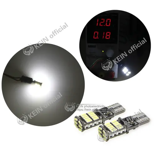 KEIN 2PCS 26smd BA9S T10 Led W5W Bulb H21W BAX9S BAY9S T4W H6W 194 Side Wedge Light Reading Interior Signal Lamp Car White 12V - Image 6