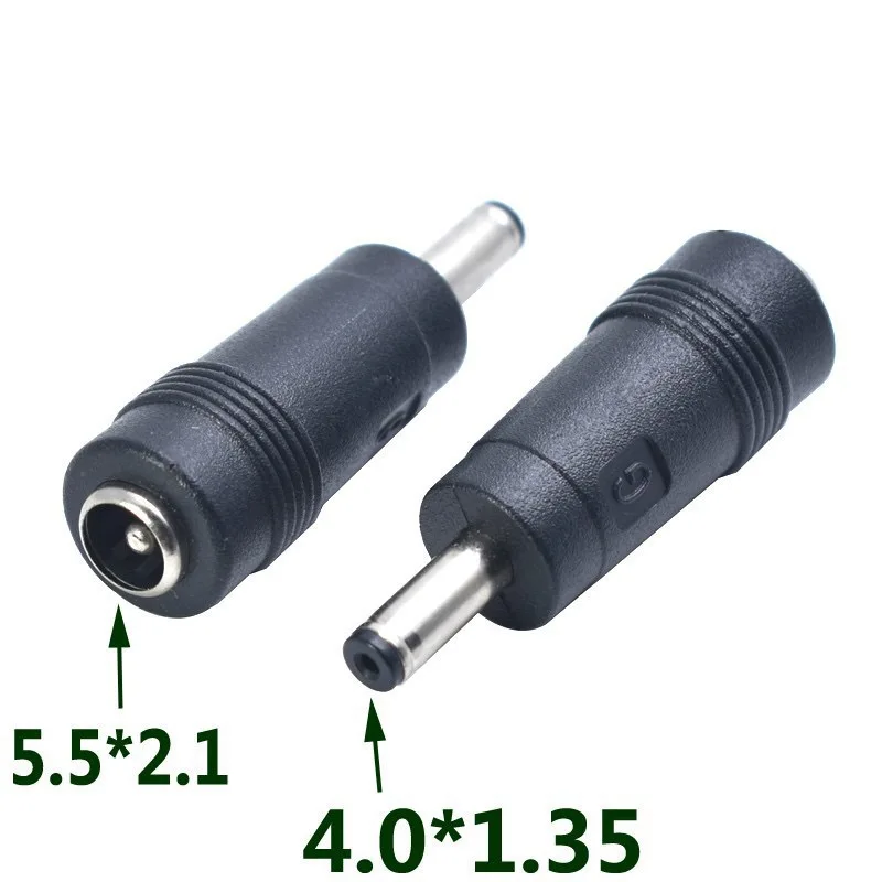 DC5.5x2.1mm 암-수 전원 DC 어댑터 변환기 노트북 35135/4017/4817/5030/7450/7955 5.5x2.5mm 잭과 호환 가능