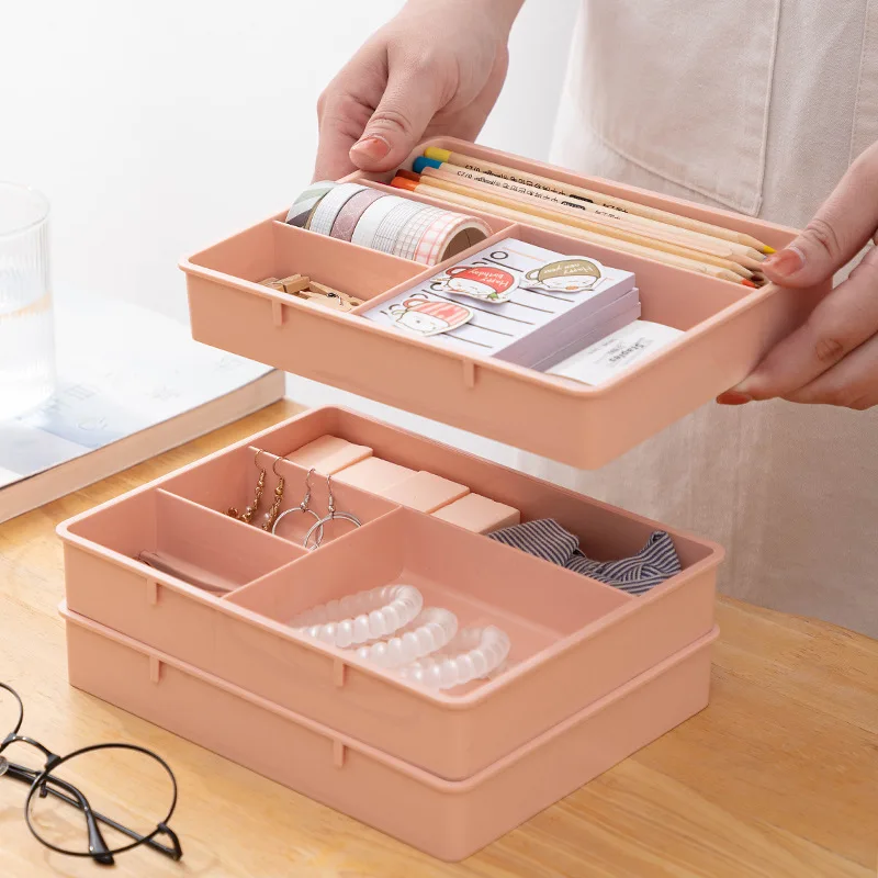 Drawer Organizers Desk Drawer Organizer Desk Sundries Stationery Storage Box Bin Cosmetics Makeup Organizer Home Office Drawer Divider Container