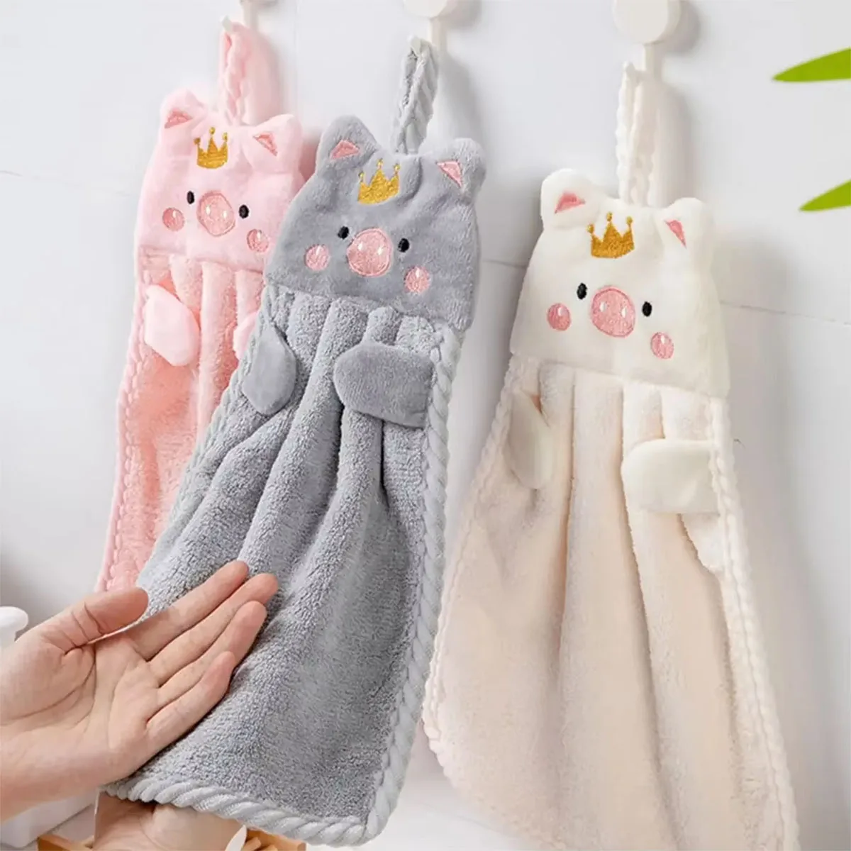 1pc Square Towel Face Towel Strong Water Absorption