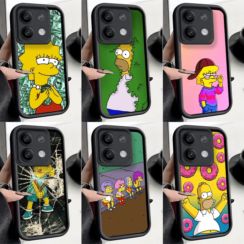 Cartoon Homers-Themed Shockproof Phone Case