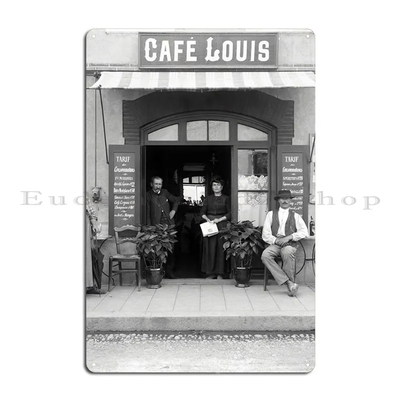 

Vintage Bar Cafe Louis Metal Sign Club Wall Cave Garage Club Pub Custom Tin Sign PosterWall Decoration Retro