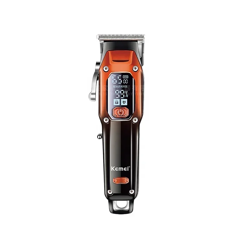 Wholesale Rechargeable Hair Trimmer Kemei km-658 Machine Hair Cut Razor Men'S Hair Clippers  barber 6