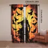 2Pcs Japanese Anime Samurai Windows Curtains Crow Curtain Theme For Living Room Bedroom Modern Simplistic Drapes 5