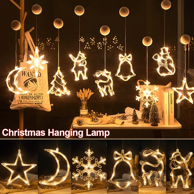 Décorations de Noël imperméables Fenêtre Lumières clignotantes