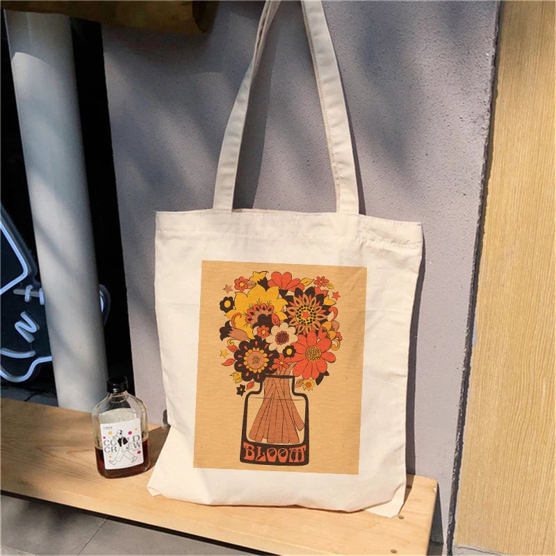 

Woven Mushroom Canvas Shopping Bag Shopping Bolsa Bolso Shopper Bolsas De Tela Bag Bolsas Ecologicas Jute Sacolas for Girls