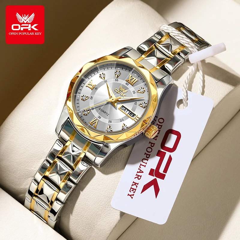 Elegant Women's Quartz Watch - Stylish Luminous Design, Waterproof with Day-Date Feature, Perfect Gift in a Beautiful Box