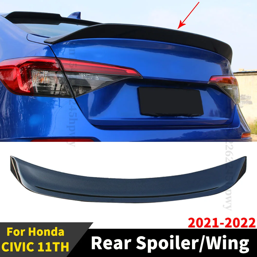 

Air Deflector High Quality Trim Boot Lip Rear Spoiler Wing For Honda CIVIC 11TH Gen 2021 2022 Sedan Tail Trunk Body Kit Styling
