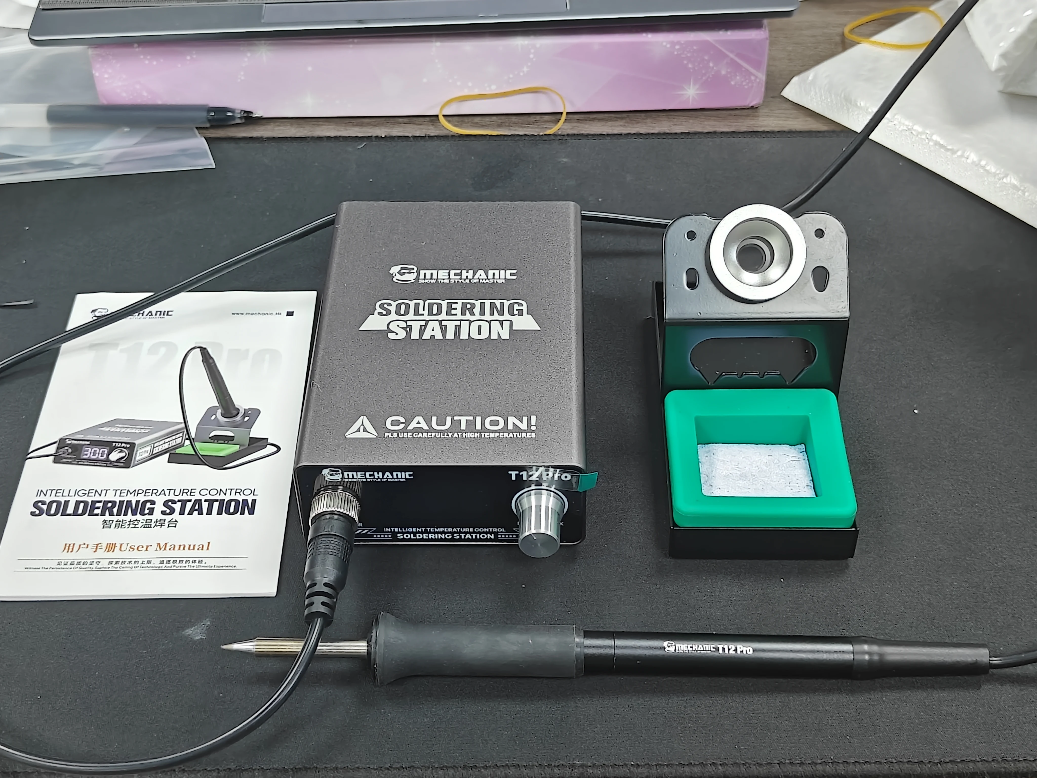 T12Pro Soldering Station 75W 40-500 ° adjustable Anti-Static Thermostat Heating