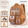 Waterproof Capybara Backpack Large Capacity Alleviate Burden School Bag Protecting Spine Widen Straps Backpack for Students 6