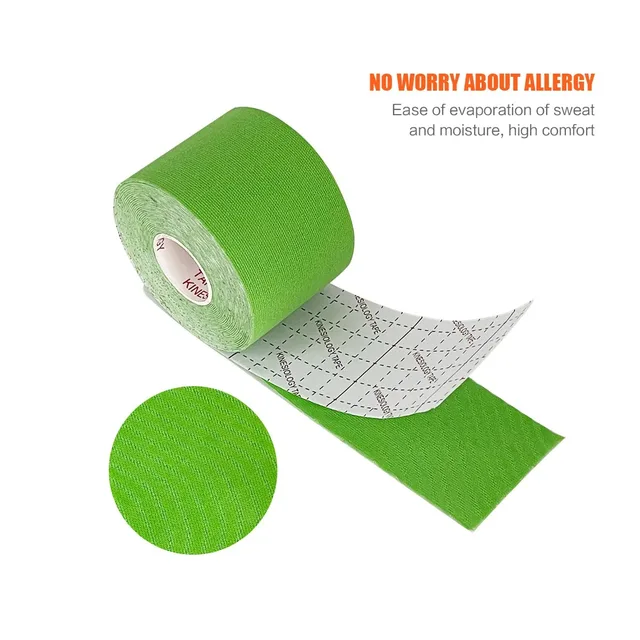 7.5cm Kinesiology Tape Athletic Elastoplast 5m Sport Recovery Strapping Gym Waterproof Tennis Muscle Pain Relief Bandage 2