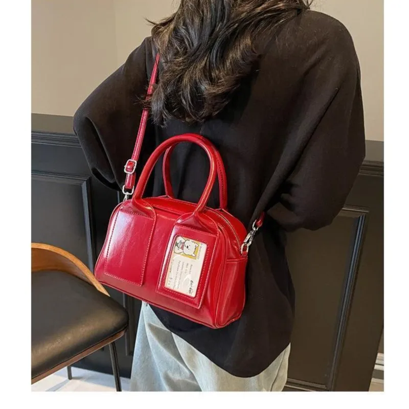 JIAERDI Sweet Cute Pink Itabag Women Retro Handle Casual Crossbody Bags Ladies Pillow Bag Handbag Designer Luxury Bag Aesthetic