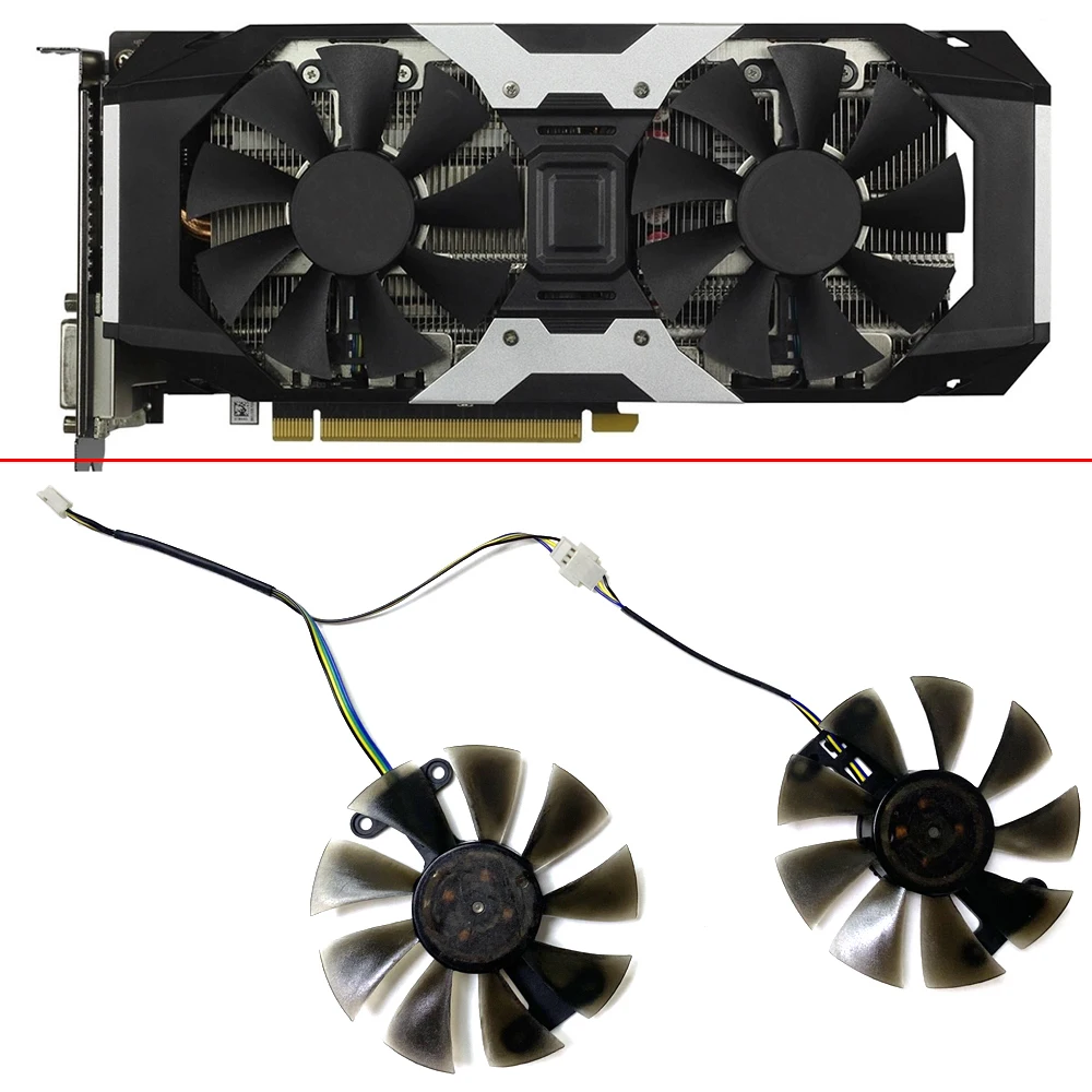 Nuovo 2Pcs 85Mm 4Pin Ga92S2U Gtx1050 Ti Gpu Fan Per Zotac Gtx1060 6Gb Gtx1050 Ti Fan Gtx1050Ti Gtx 1060 Ventola Di Raffreddamento Della Scheda Grafica