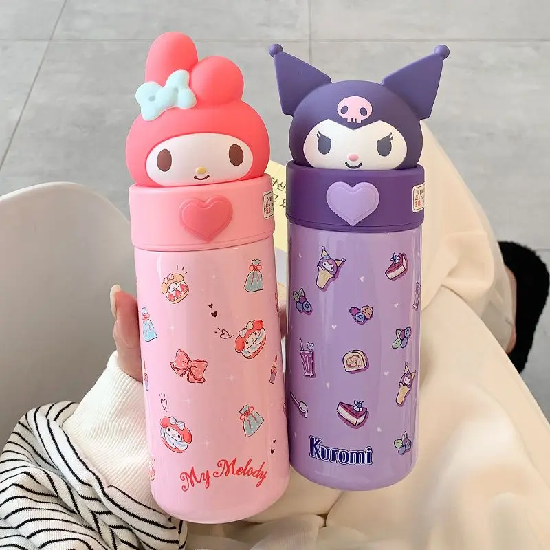 Kawaii Sanrio Portable 350ml Thermos Cinnamoroll Kuromi Insulated Wate –  Logan's Toy Chest