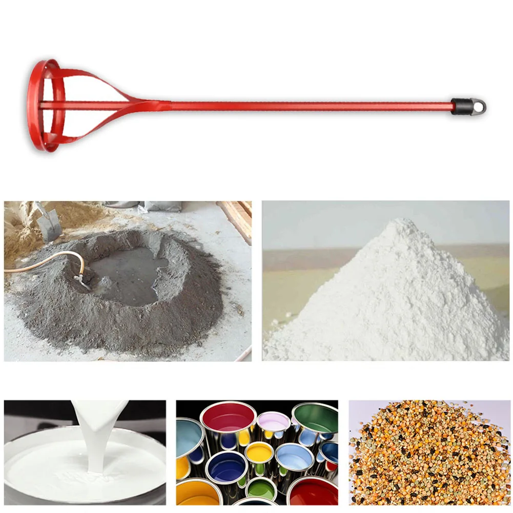 Hexagon Shaft Plaster Paint Mixer Paddle Electric Drill Mortar Cement Mixing Rod