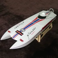 RC Cat Ship Electric Remote Control Boat Model Finished Toy Gift Racing Boat Model Finished White Small Ghost Speed Boat 1