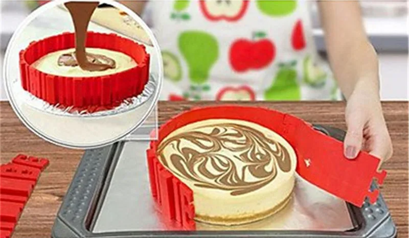 Baking Snake Silicone Cake Mold DIY Magic Heart Shade Rectangular Round Shade Cake Mold Pastry Tools Kitchen Baking Pastry Tools