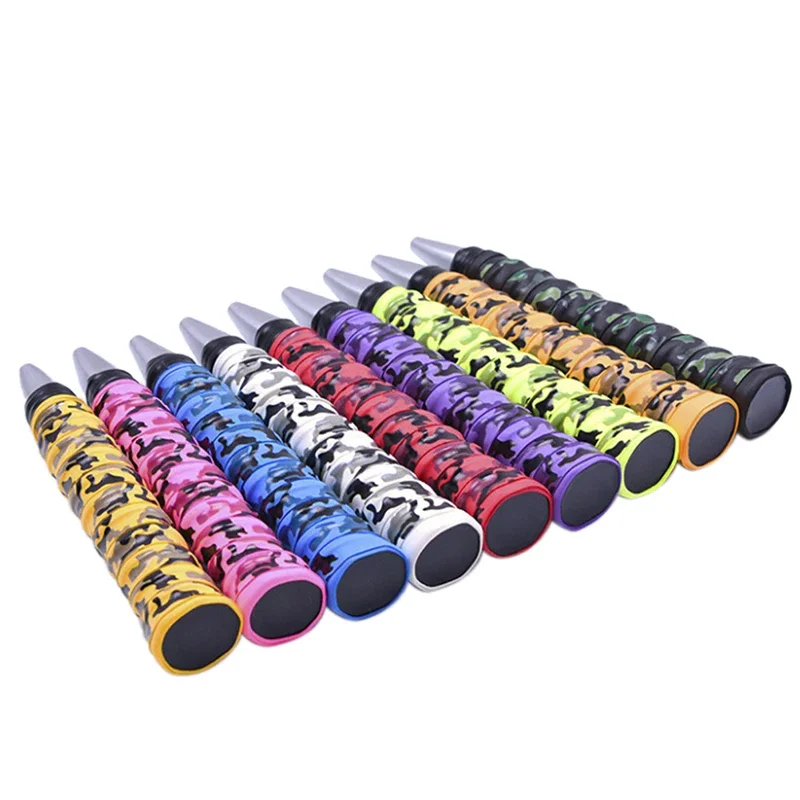 Racket Grip Absorb Sweat Anti-slip For Tennis Badminton Camouflage Wrapping Skidproof Sweat Band