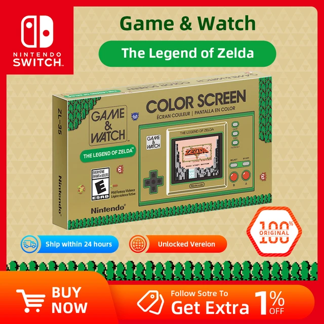 NEW Nintendo Game & Watch Super Mario Bros Legend of Zelda Display