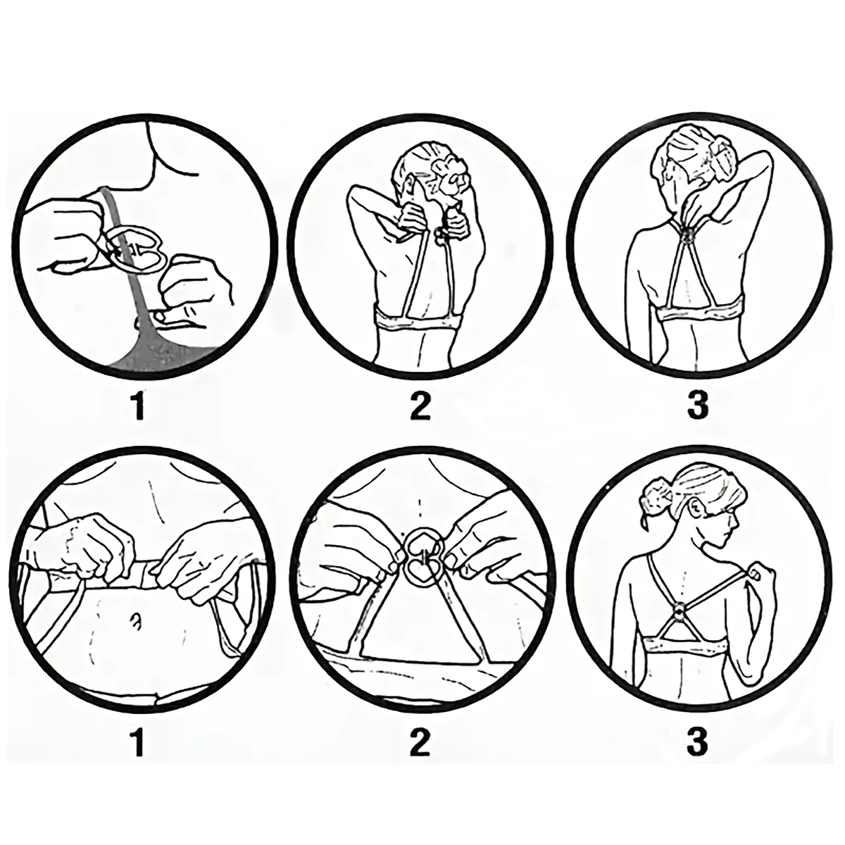 Underwear Anti Slip Buckle Bra Shoulder Strap Cross Strap Buckle Underwear Accessories 4 color H-shaped