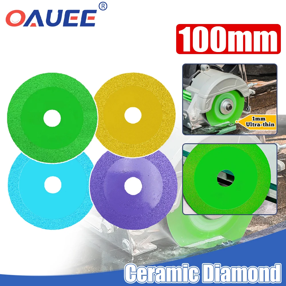 Oauee100mmGlassCuttingDiscCeramicDiamondSawBladeToolDisc