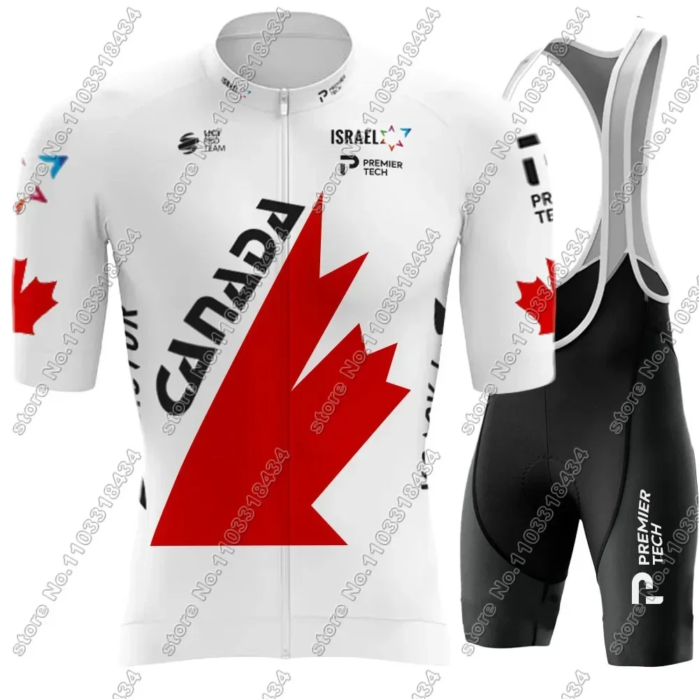 Israel-Team Cycling Jersey IPT Set Canada Clothing Men Road Bike Shirt Suit Bicycle bib Shorts MTB Wear Ropa Maillot