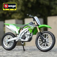 Bburago 1:18 Kawasaki KX 450F Die Cast Vehicles Collectible Motorcycle Model Toys 1