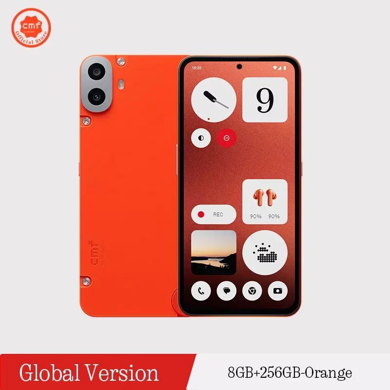 CMF Phone 1 8GB+256GB 赤 Cmf-スマートフォン1,mtkディメンション,7300, 120hz,6.67