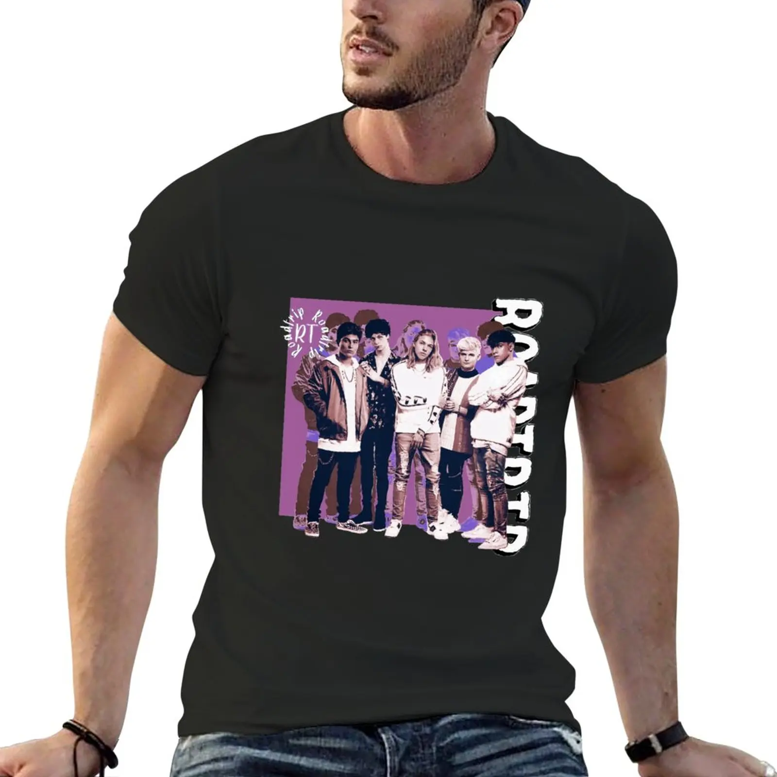 Футболка Roadtriptv, 5 шт., включая футболку Харпера и Сонни, быстросохнущие заготовки фруктов ткацкого станка, мужские футболки