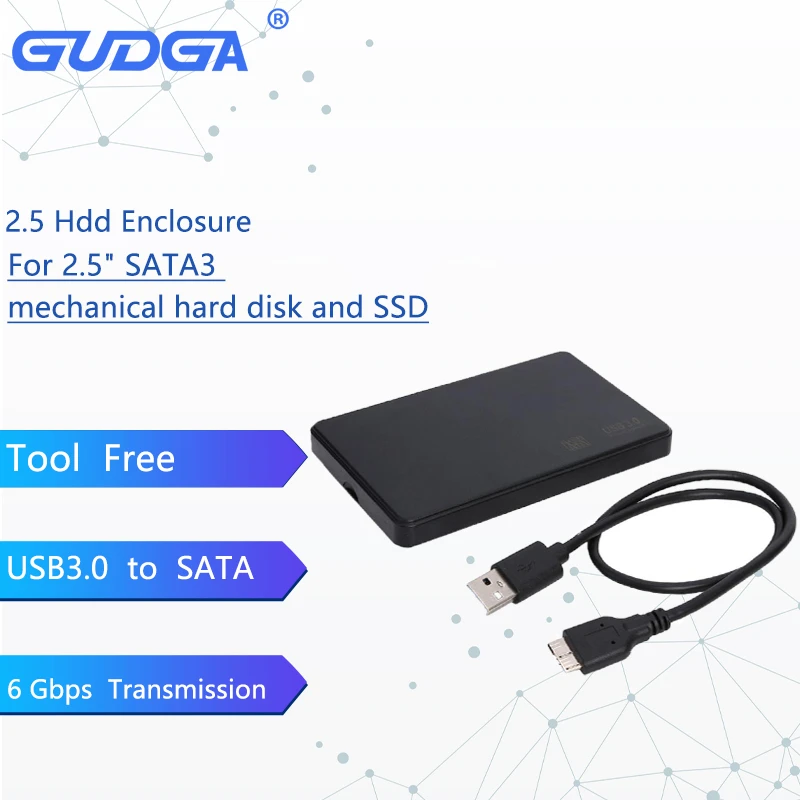 Remo Él cadena GUDGA caja de disco duro externo 2,5, adaptador USB 3,0 a SATA, 5gbps, para  Notebook, escritorio, portátil, PC, HD|Estuches para discos duros| -  AliExpress