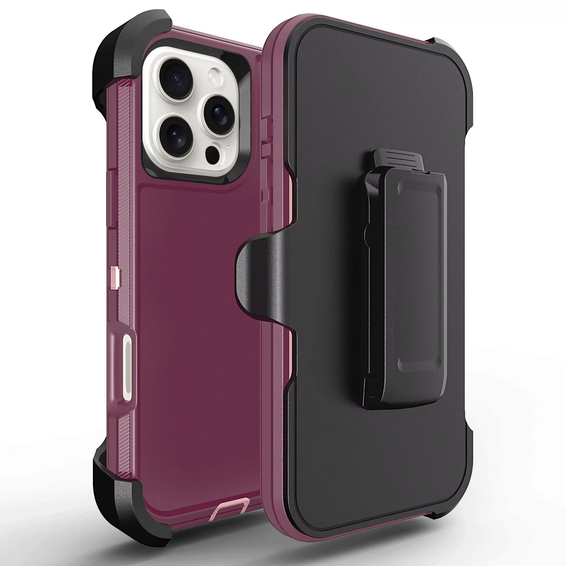 Heavy Duty Rugged Armor Shockproof Protective Case with Belt Clip