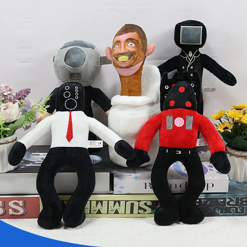 

Game Skibidi Toilet Plush Toy Keychain Cartoon Monitor Stuffed Dolls Audio Man Pendant Christmas Birthday Gift for Kids