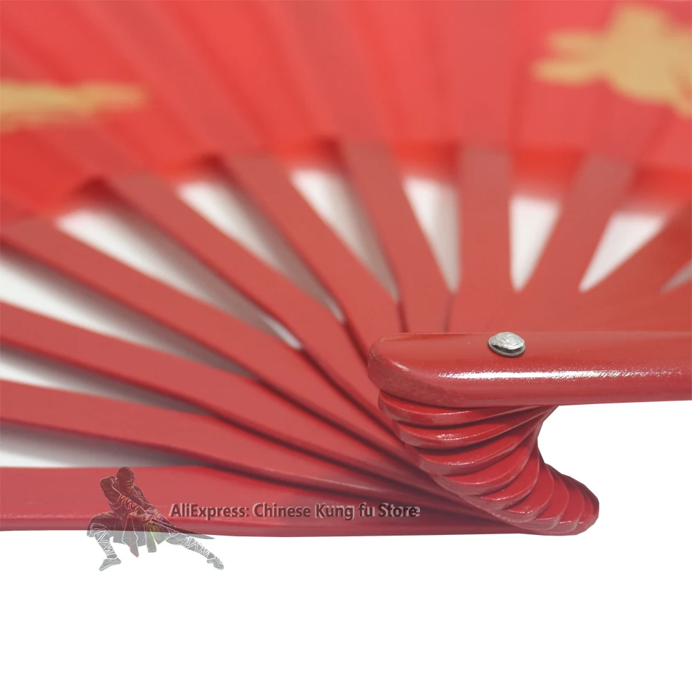 Bamboo Left and Right Hand Tai Chi Fans Wushu Martial arts Training Weapons Kung fu Dancing Performance Fan High Quality