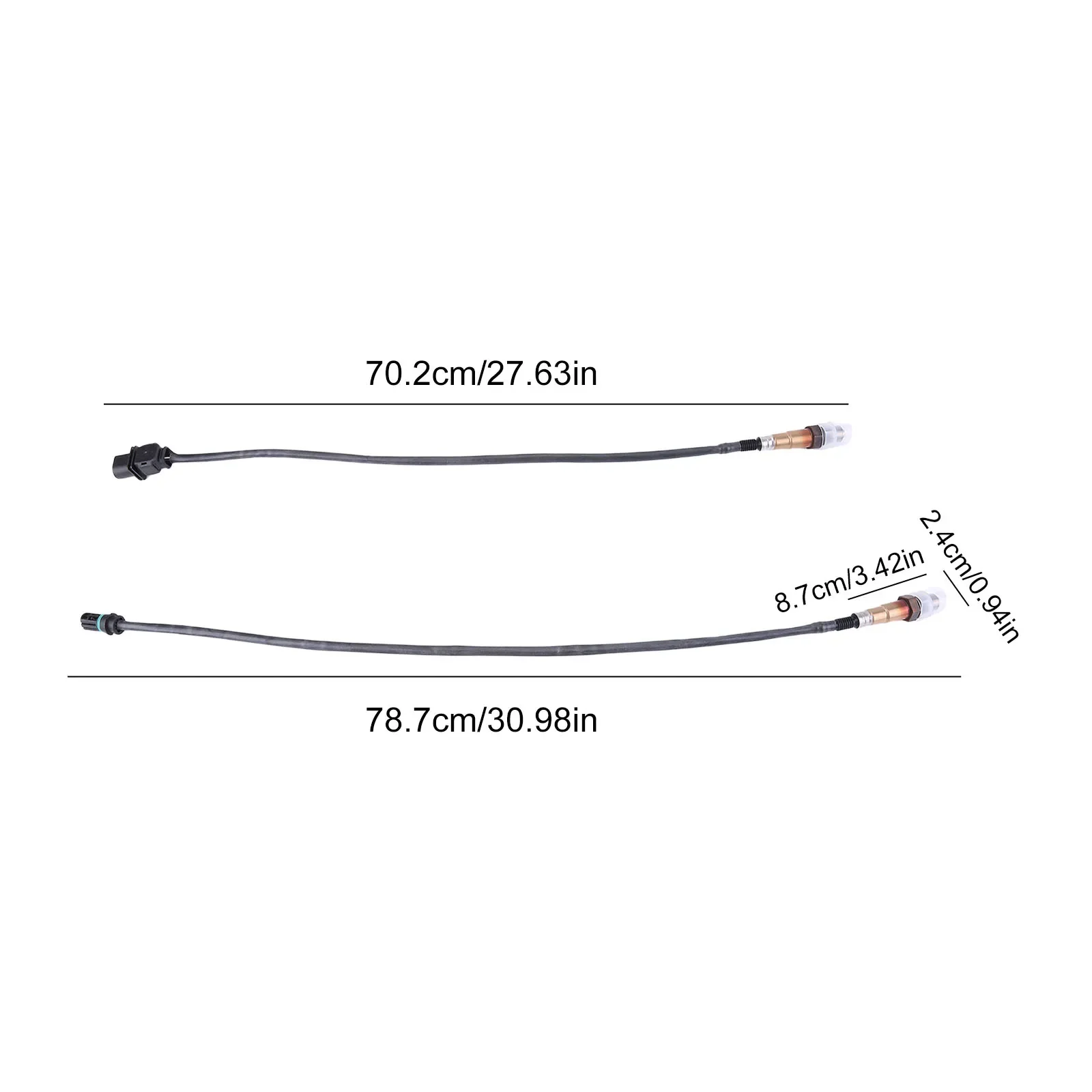 2 Stück O2-Sauerstoffsensor mit 5 Drähten, kompatibel mit N52 N53 N54 E87 E90 E60 E83 E84 E70 E85, ersetzt 0258010412 0258010413 – Detail 1