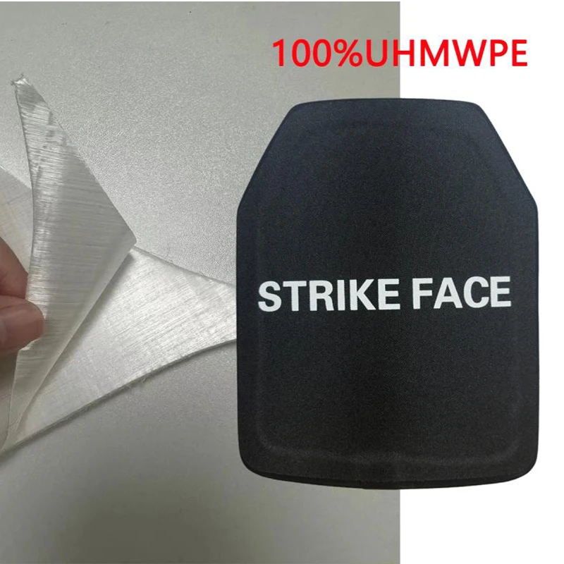 NIJ III 등급 순수 PE 보드 25X30CM 3단 보드 전술 삽입 보드 배낭 데크 방어 방패 자기 방어