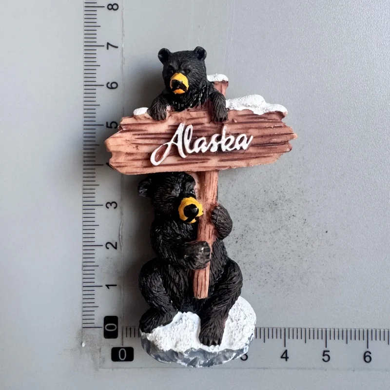 USA Fridge Magnet Boston Tourist Souvenirs Baseball Gloves Alaska Hawaii Seattle Yellow stone Collection Gifts Home Decoration
