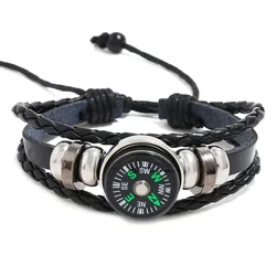 Enhanced Tactical Wristband Compass for Outdoor Survival and Adventure (1PC - black)