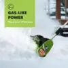 20V 12-Inch Cordless Snow Shovel, Battery Powered Snow Blower with Directional Plate, 20-Volt/4.0 Ah Lithium-ion Battery Pack 4