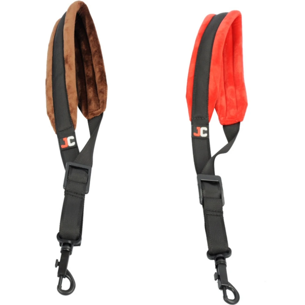 Confortevole Addensare Decompressione Tenor Soprano Alto Sax Neck Strap Sax Harness Cinturino Per Sassofono, Marrone