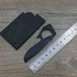Multi functiona faca de dedo águia olecranon dobrável mini edc faca bolso ao ar livre carteira faca cartão ferramenta com bainha